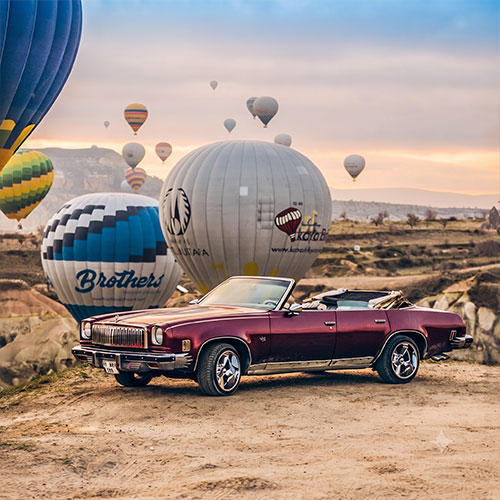 1966 Chevrolet Malibu classic car tour in Cappadocia