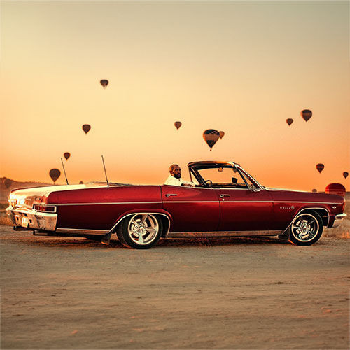 1966 Chevrolet Impala (dark red) classic car tour in Cappadocia